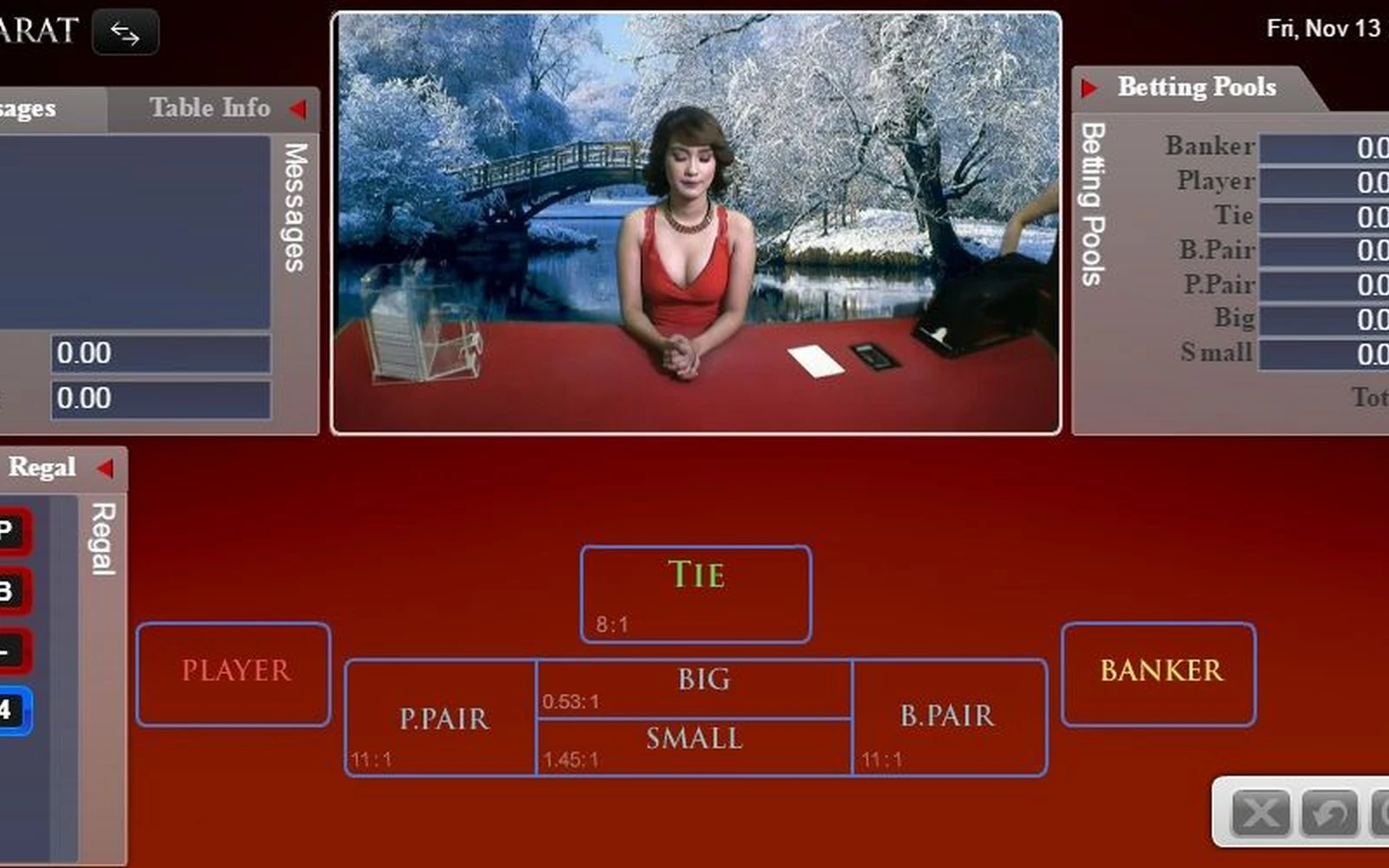 Suasana permainan meja dan kasino live di HOMETOGEL